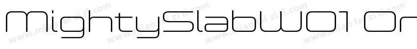 MightySlabW01 One Regular字体转换